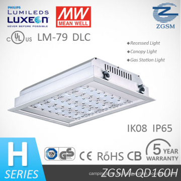 Certificado CE CB de 160W Philips Chips LED Gas estación luz